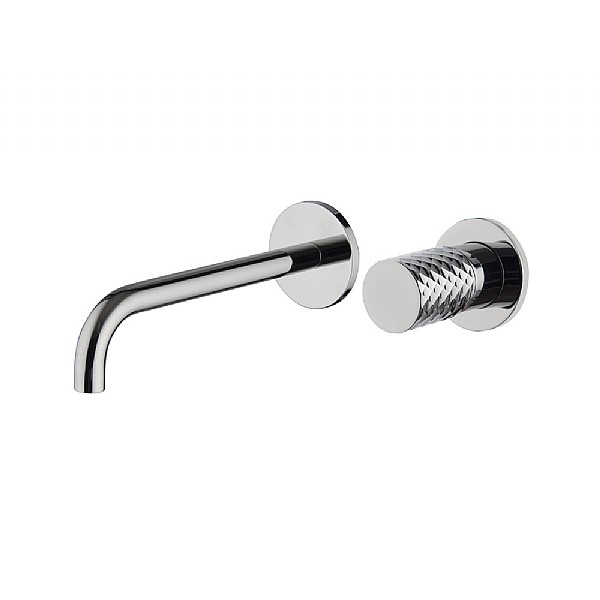 C.P. Hart Spillo Tech X Wall Mounted Single Lever Basin Mixer (202mm Spout) with Click Waste Chrome