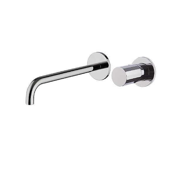 C.P. Hart Spillo Tech V Wall Mounted Single Lever Basin Mixer (250mm Spout) with Click Waste Chrome