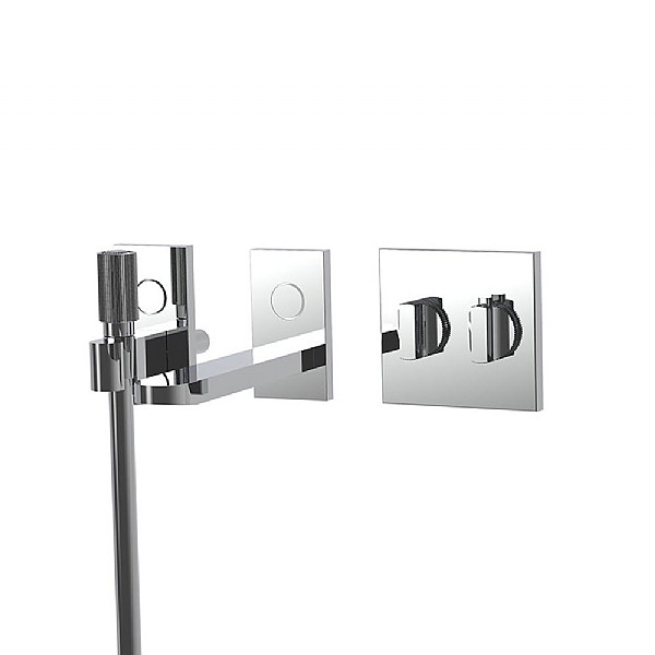 Switch Concealed Thermostatic Valve with 220mm Bath Spout Control and Rain-Jet Handshower Control