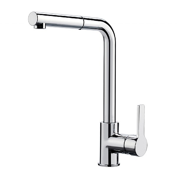 C.P. Hart Mast Kitchen Mixer with 90 Degree Swivel Spout and Brass