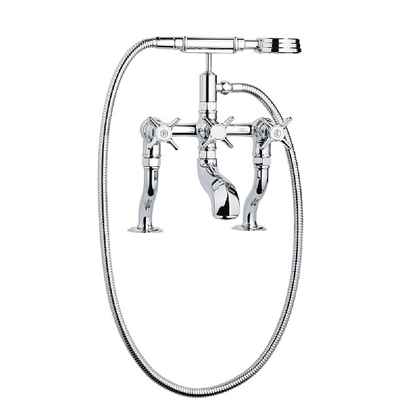 C.P. Hart Epoch Deck-Mounted Bath Shower Mixer with Deck Unions