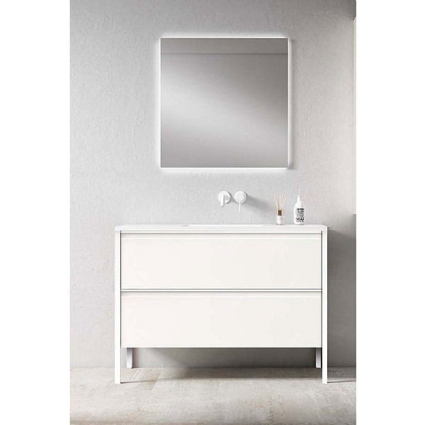 C.P. Hart Koyo Two Drawer Vanity Unit with Lacquered Structure 1000mm