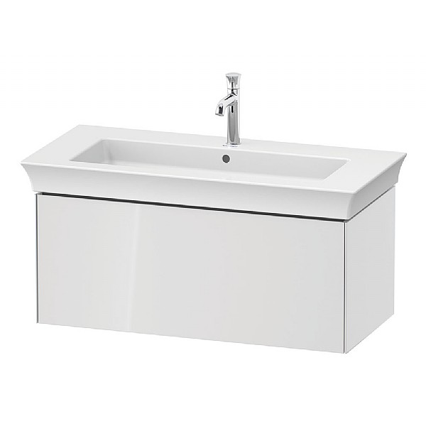 Duravit White Tulip Wall-Mounted Vanity Unit. 984x458mm. Pull Out Compartment
