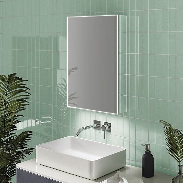 C.P. Hart Blade LED Demisting Mirror Cabinet 500mm | Illuminated