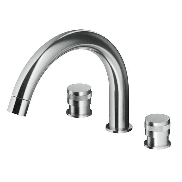 MGS 3-Piece Bath Filler Curved Spout