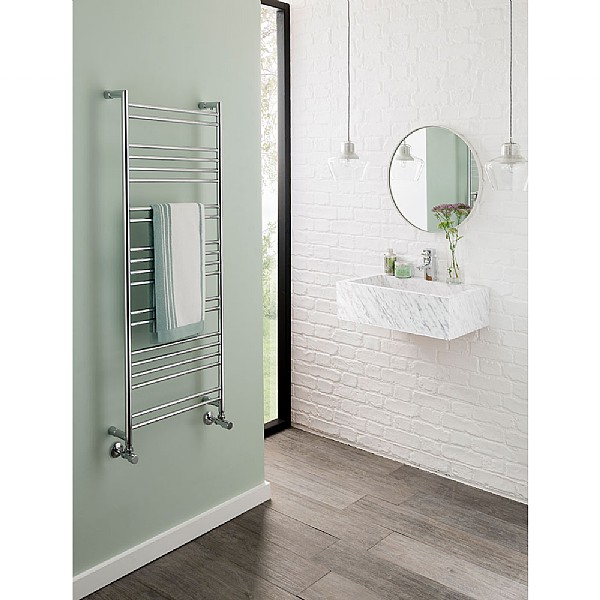 C.P. Hart Pisa Stainless Steel Towel Rail 865 x 500mm Heating