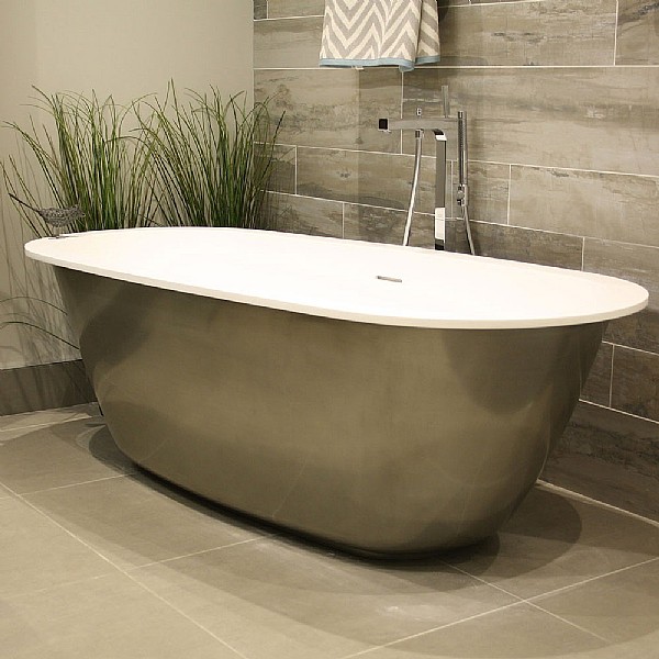 C.P. Hart Devoke Freestanding Bath with Rim Freestanding Baths CP Hart