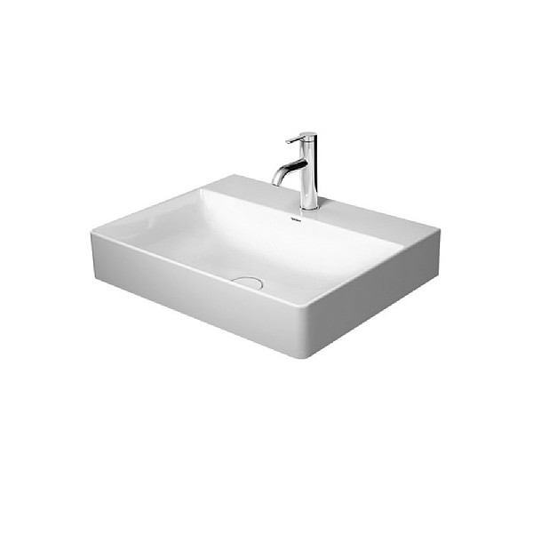 Duravit ME by Starck Washbasin 600mm Satin Matt White | Washbasins 