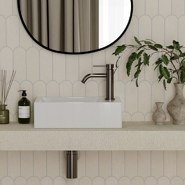 Duravit White Tulip Hand Basin 450mm | Hand & Corner Basins | CP Hart