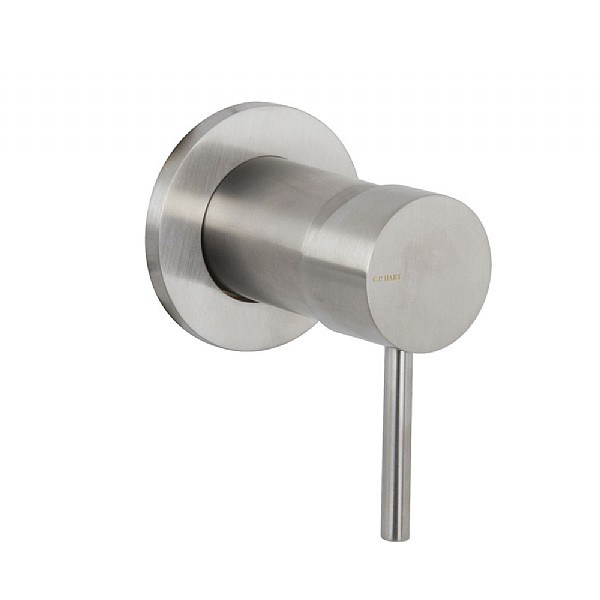 C.P. Hart Spillo Steel Wall-Mounted Single Lever Basin Mixer 157mm 