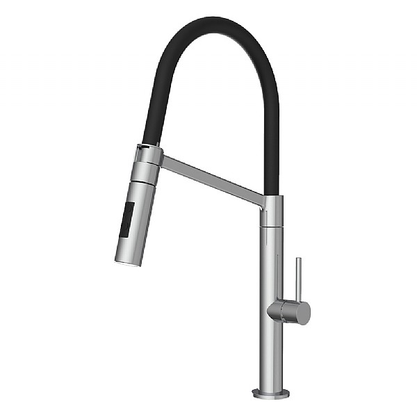 C.P. Hart Tall Single Lever Kitchen Mixer with Angled Swivel Spout  