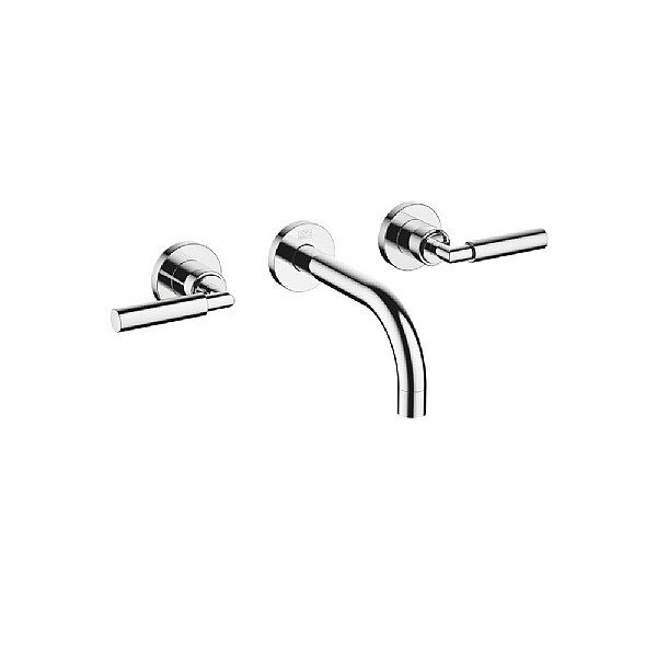 Dornbracht Tara. Wall-Mounted Thee Piece Lever Handle Basin Mixer 160mm ...