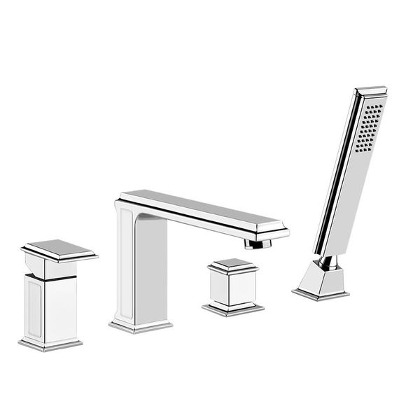 Gessi Eleganza 4Piece Bath Shower Mixer With Diverter Bath Shower