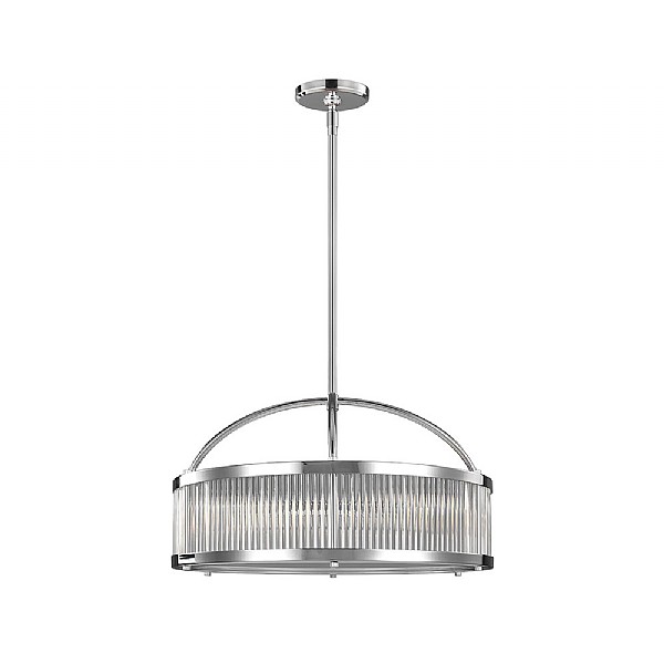 C.P. Hart Eltham LED Pendant Light IP44 Clear & Frosted Diffuser