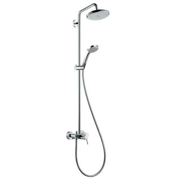 hansgrohe Croma 220 Manual Shower Pipe | Shower Mixer Sets | CP Hart