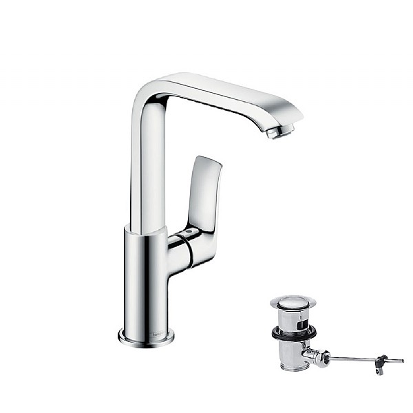 hansgrohe Metris 110mm Single Lever Basin Mixer | Basin Taps | CP Hart 