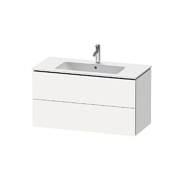 Duravit L-Cube Vanity Unit with Two Drawers for ME by Starck Basin 1020x481mm