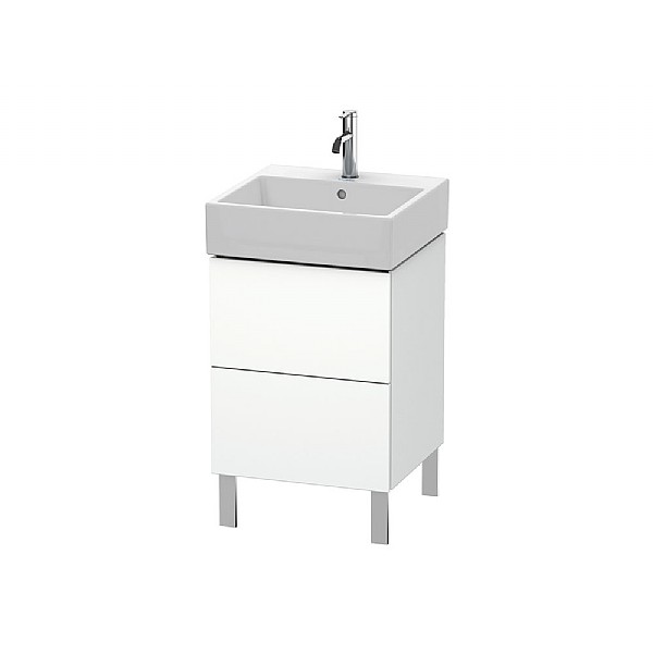 Duravit L-Cube Floorstanding Vanity Unit with Two Pull-Out Compartments for Vero Air Basin 484x459mm