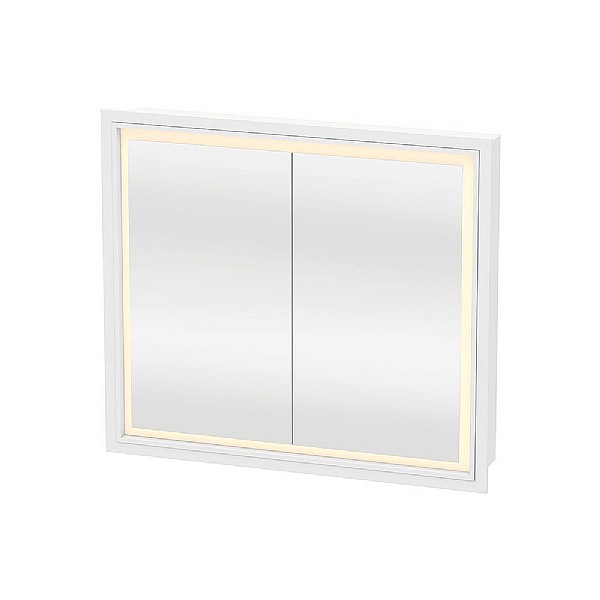 Duravit L-Cube LED Recessed Mirror Cabinet 800x700mm