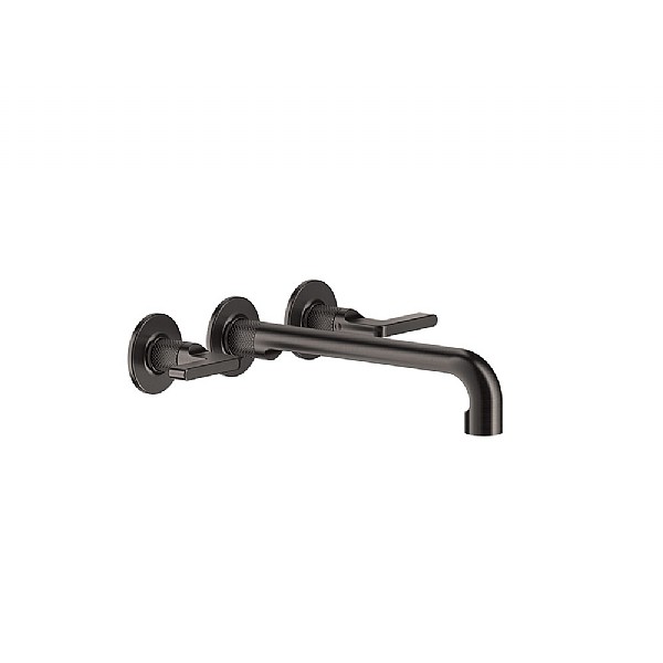 Gessi Inciso - Wall-Mounted Three Piece Basin Mixer Long Spout