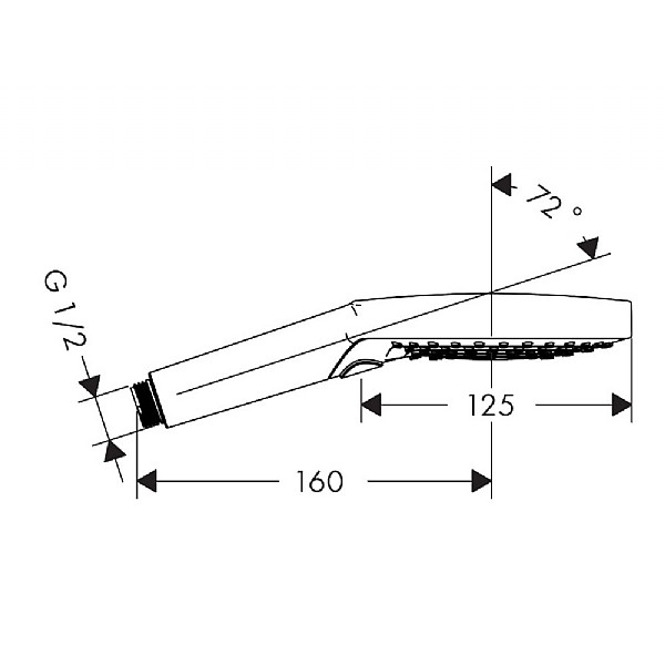 hansgrohe Raindance Select S Hand Shower 120mm 3jet PowderRain  