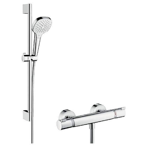 hansgrohe Croma Select E Vario Combi Shower Set | Shower Sets | CP 