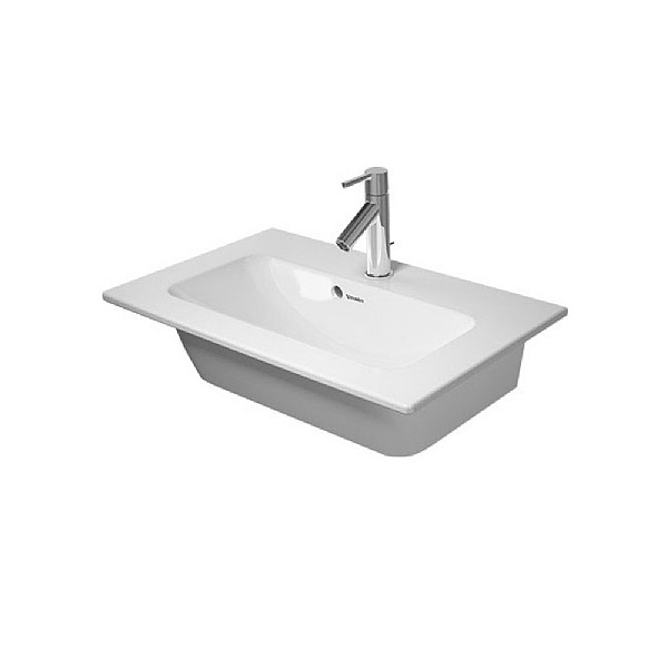 Duravit ME by Starck Washbasin 600mm Satin Matt White | Washbasins 