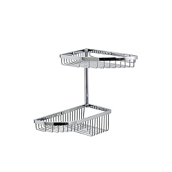 Complementi Double Corner Offset Shower Basket