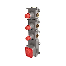Universal Concealed Body for Three Way Thermostatic Shower Valves