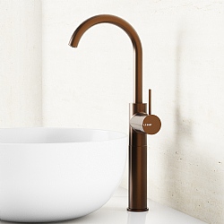 Spillo Tall High Spout Single Lever Basin Mixer with Click Waste