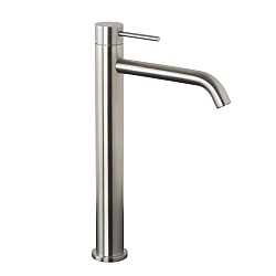 Spillo Steel Tall Single Lever Basin Mixer with Click Waste