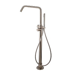 Spillo Steel Floor Standing Bath Shower Mixer