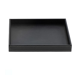 Decor Walther Large Rectangular Leather Tray