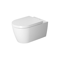 Duravit ME by Starck Rimless Wall-Mounted Pan 570mm with Durafix Satin Matt White
