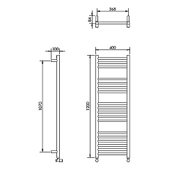 Towel radiator 2025 400mm