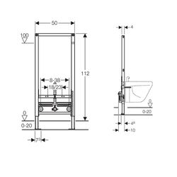 Geberit Duofix Frame 1,120mm Prewall | Concealed Cisterns CP