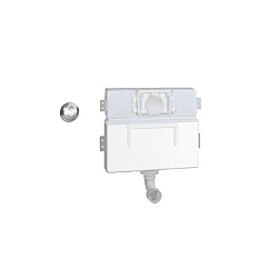 Grohe Eau2 Dual Flush Concealed Cistern and Chrome Push Button