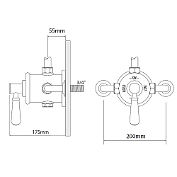 Waterloo Exposed Sequential Shower Valve Shower Controls Cp Hart