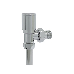 Vogue Modern Angled Radiator Valves Chrome