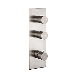 Spillo Steel Two Way Thermostatic Shower Valve