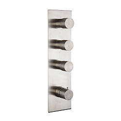 Spillo Steel Three Way Thermostatic Shower Valve
