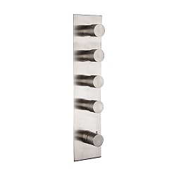Spillo Steel Four Way Thermostatic Shower Valve