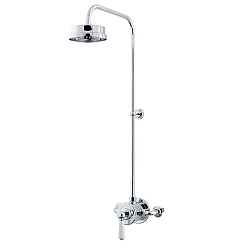 Arc Exposed Shower Valve & Shower Head with 90 Degree Riser