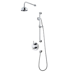 Waterloo Shower Set (Dual Valve, Flexible Kit & Shower Head)