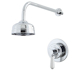 Waterloo Concealed Shower Valve & Shower Head with Arm
