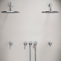 John Pawson Set 31.2 Double Shower Set With Round Hand Shower