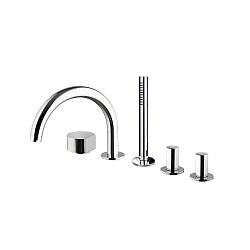 SO Five Hole Bath Mixer with 232mm Spout & Handshower