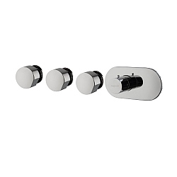 SO Thermostatic Mixer With Three Shut Off Valves