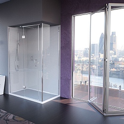 Matki Illusion Medium Corner Shower Enclosure With Tray
