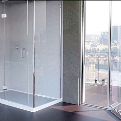 Matki Illusion Small Corner Shower Enclosure With Raised Tray